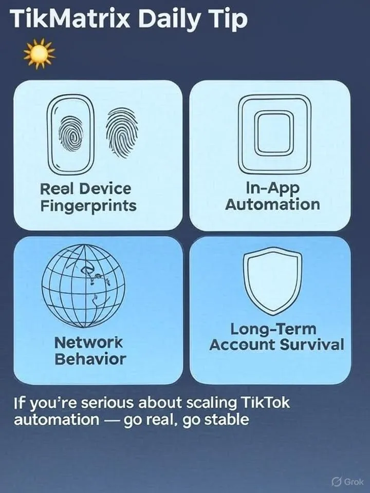 هواتف حقيقية مقابل مكافحة الكشف — TikMatrix