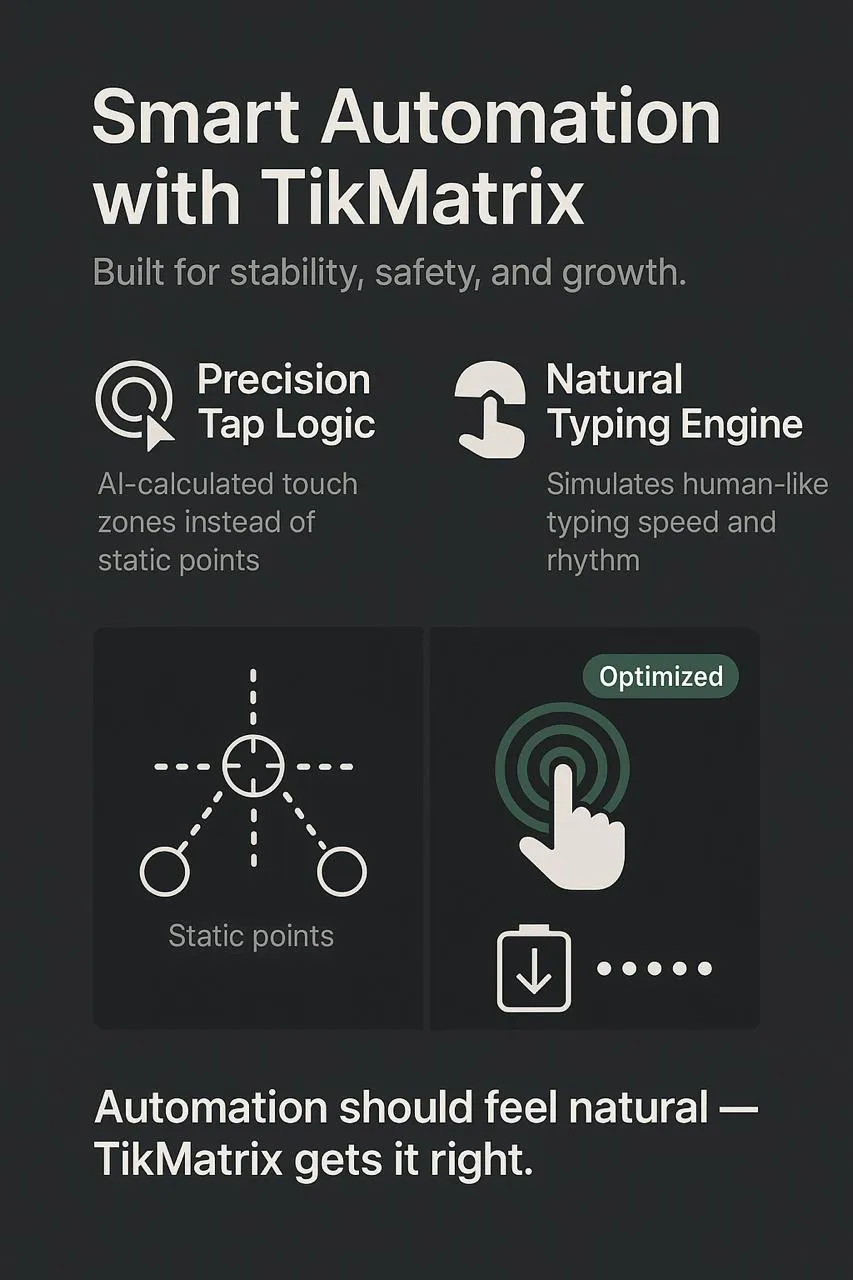 Automação humanizada — TikMatrix